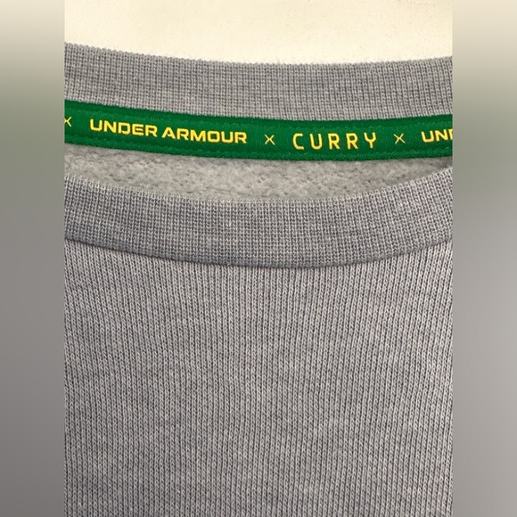 Under Armour Steph Curry Cookies Crew Neck Sweatshirt Grey Size Youth XL - Picture 5 of 9